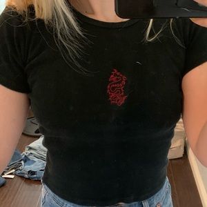 Black Brandy Melville top, brandy snake top